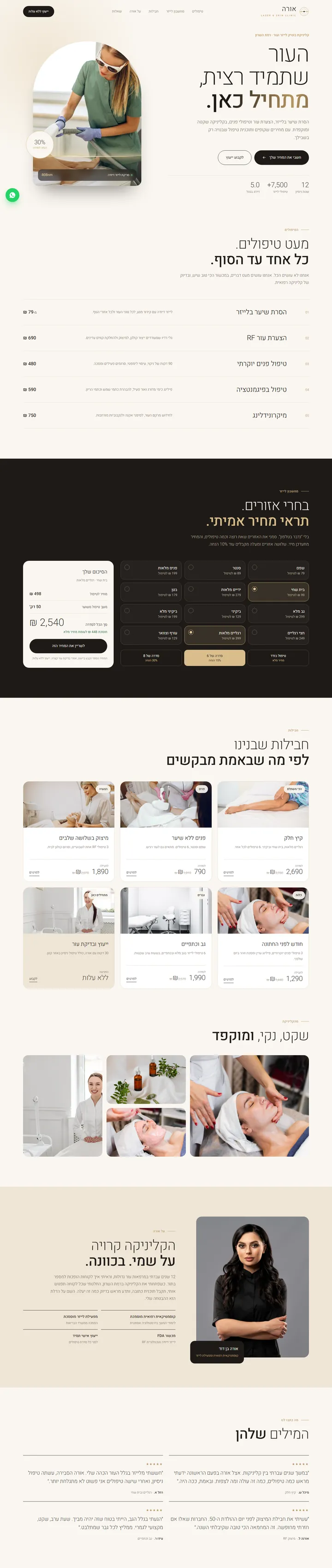 סקיצה לדוגמה של באלי דיגיטל לתחום קוסמטיקה: אורה
