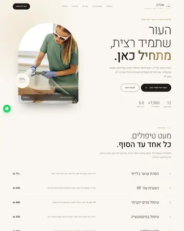 צילום מסך של הסקיצה אורה