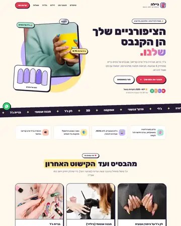 צילום מסך של הסקיצה ניילה