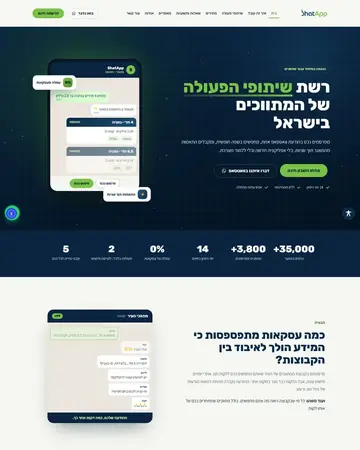 צילום מסך של האתר ShatApp